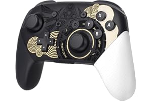 SINGLAND Manette Switch Pro améliorée, Manette sans Fil pour Nintendo Switch Lite/OLED/PC, Remplacement de la Manette de jeu Switch supportant les doubles chocs/contrôle du mouvement/réveil/fonction NFC