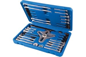 Silverline Harmonic Balancer Puller Set 46pce 40 - 93mm (515011), Silver