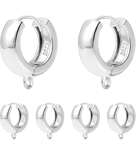 50pcs Sterling Silver French Earring Hooks - 18mm Ear Wires For Jewelry Making, 0.7mm 21 Gauge SS323 - View #2