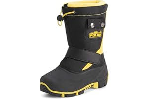 Polar Dziecięce buty termiczne, ciepłe, zimowe, ze sztucznego futra, trwała, gumowa podeszwa, wodoszczelne, do użytku na zewnątrz