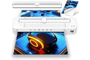 ‎KEJECTOR Laminiergerät A3 für A3 A4 A5 A6 A7 mit Laminierfolien, Heiß und Kalt Laminiergerät mit Papierschneider, Laminiermaschinen für Zuhause, Schule, Büro