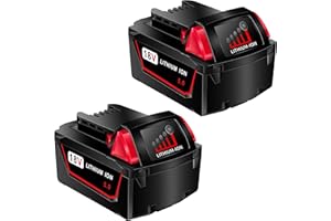 VOLT1799 Batería para Milwaukee M18 batería de repuesto para Milwaukee M18 batería compatible con 48-11-1820 48-11-1850 48-11-1860 48-11-1828 48-11-12