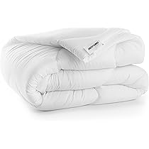 Copripiumino Singolo In Cotone Rinforzato - Set 2 Pezzi Con Federa, Bianco, Certificato Oeko-Tex, Misure 135x200 Cm - Foto 6