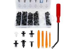 ‎YUECHENGGUI 105 Stück Auto Türverkleidung Clips Befestigungsclips Universal Kunststoff Spreiznieten Kfz Werkzeug Befestigung Clips Auto-Befestigungsklammern Kunststoffschrauben für Alle Fahrzeuge VW Benz BMW