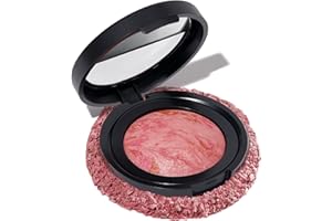 LAURA GELLER BEAUTY LAURA GELLER NEW YORK Baked Blush-n-Brighten Marbleized Blush- Pink Buttercream Creamy Lightweight Natural Finish