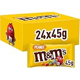 M&amp;Ms Peanuts Peanut Chocolate Crispy Sachets 24 Bags of 45g | Peanut Sachets With Crispy Chocolate: The Delicious And Conveni