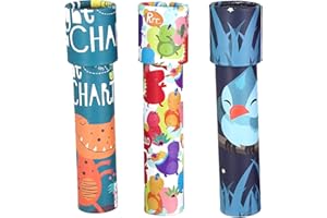 NOOLY 3 Pcs Kaleidoscopes Educational Toy Kaleidoscope for Kids Boys and Girls ZWHT0101 (Random Color)