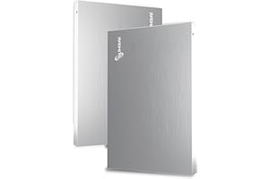 ‎SUHSAI SUHSAI 1TB Externe tragbare Festplatte 2,5 Zoll Speicher-/Sicherungslaufwerk mit USB 2.0-Speichererweiterungsfestplatte, Slim-Festplatte, kompatibel mit Mac, PC, Laptop, Desktop (Silber)