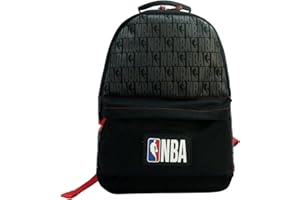La Plume Dorée Sac à Dos 1 Compartiment NBA a Mixte Enfant, Noir