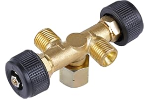 Rothenberger Industrial 1500003364 Valvola industriale a doppio flusso propano/butano, funzionamento a 2 dispositivi con un unico regolatore di corrente propano (versione tedesca)