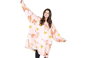 Catalonia Classy bardzo duży bluza z kapturem, ciepły koc, super miękki, ciepły, wygodny, ogromny koc Sherpa z piękną dużą kieszenią z przodu, dla dorosłych, mężczyzn, kobiet, nastolatków, Adult