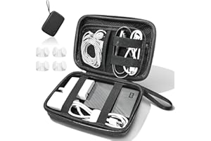 REZOLITE Portable Cable Organiser Bag - with 4 Buckles, Travel Organiser for Men & Women, Travel Essential, Tech Pouch for Men & Women