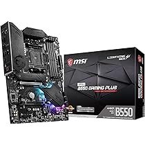 MSI MPG B550 GAMING PLUS Gaming Motherboard (AMD AM4, DDR4, PCIe