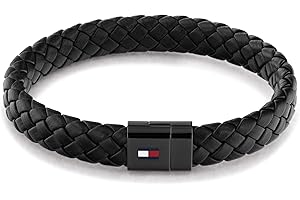 Tommy Hilfiger Jewelry Bracelet pour Homme en Cuir - Disponible en Couleur Noire ou Marron ou Bleu