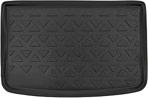 J&J AUTOMOTIVE | Tapis De Coffre sur Mesure pour A-Klasse W176 2013-2018, Noir, Antidérapant, Bord Haut, Toutes Saisons, Adapté Animaux de Compagnie