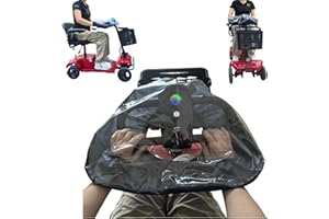 FONAKEI Mobility Scooter Control Panel Till Cover，48x38x22cm Fit for Various 3/4 wheels Mobility Scooters, Heavy-Duty Clear PVC with Elastic Cuffs, Rain Guard for Outdoor Travel & Emergency