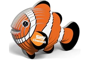 EUGY Water Eco-Friendly 3D Paper Puzzle (Pez Payaso)