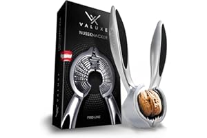VALUXE® Schiaccianoci dal design ergonomico e manico antiscivolo – Esclusivo schiaccianoci si rompe ogni noce con piacere – Pinze per noci, aprinoci
