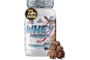 AS American Suplement | Premium Whey Protein | Proteína de Suero de Leche | Aumentar Masa Muscular | Alta Concentración de Proteína WPC80 | Kyowa Quality® (900 gr, Bombón Rocher)