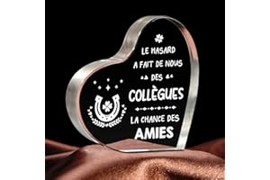 Giftasy Cadeau Collegue de Travail Femme - Décoration Acrylique, Cadeau Départ Collègue, Idee Cadeau Collègue, Cadeau Collègue Femme