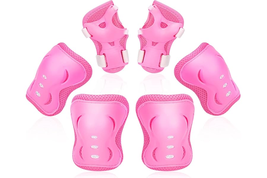Kids/Youth Knee Pads Elbow Pad Wrist Guards Protective Gear Set, for Child Roller Skates, Cycling Bike, Skateboard, Inline Skatings, Scooter Riding, BMX bike, And Other Outdoor Sports Activities