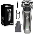 DOAO Electric Razor for Men, 2025 Upgraded Mens Electric Shavers for Men 2 in 1 Waterproof Cordless Rotary Beard Rechargeable Shaver for Face, Wet & Dry Use (A3-Pro)
