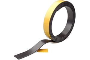 KLEBESHOP24 - Cinta magnética autoadhesiva (19 x 1,5 mm, rollo de 1 m)