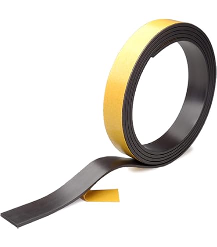 Ruban Magnétique Flexible Auto-adhésif Magflex - 12,7mm X 1m, Polarité A, Pour Loisirs Créatifs