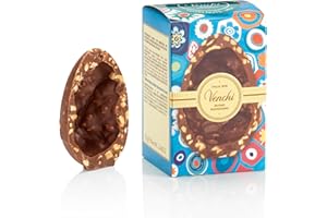 ‎VENCHI Venchi - Mignon-Schokoladen-Ei, Gourmet-Milchschokoladengeschmack mit "Piemont-Haselnüss", 70 gr, Glutenfrei, ohne Überraschung, Osterkollektion, Geschenkidee