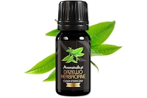 Aromaholik Olejek Eteryczny z drzewa herbacianego BIO 100% naturalny – olejek eteryczny do dyfuzora & aromatyzera – certyfikowany olejek eteryczny z Indii – Tea Tree Essential Oils 10ml do sauny
