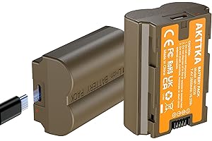 AKTTKA Concept NP-W235 Akku-Ladegerät-Set, Dual Slot NP-W235 Ladegerät für X-T5, X-T4, GFX 100S, X-H2S, für Fuji GFX 50S II, VG-XT4