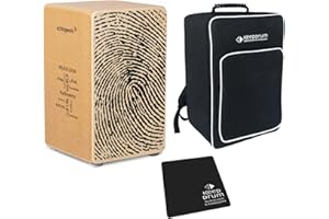Schlagwerk CP82 Cajon Rudiments Fingerprint + keepdrum Sitzpad und Cajon-Tasche