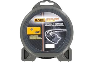 GREENSTAR OZAKI - Fil Nylon Hélicoïdal TWISTED POWER SILENT LINE - Ø 2,4mm - L 88m - Fil Aérodynamique - Réduit Le Bruit & Les Vibrations