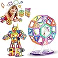 LIVEHITOP 109 Pezzi Costruzioni Magnetiche per Bambini, Grandi Magnetica Costruzione Blocchi Giochi Educativi Creativi 3D DIY