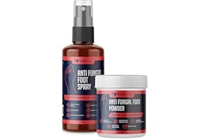 FUNKAWAY Anti Fungal Foot Spray & Powder Set - Complete Foot Care Solution | Relieves Itching, Cracked Skin & Odor | Fast-Acting Antifungal Formula with Natural Ingredients | 200ml Spray + 100g Powder
