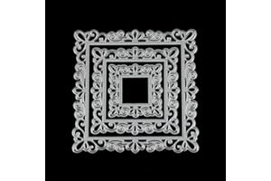 CCCYMM Set of 3 Carbon Steel Picture Frame Shape Cutting Dies Stencil Template for Card Making, Scrapbooking, Photo Album Embossing DIY Crafts
