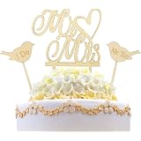 Cake Topper 'Kuss' Aus Acryl – Weißer Tortenstecker Für Hochzeitstorten, Ca. 16x15 Cm, Made In Germany