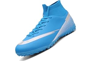 VTASQ Boys Football Boots Shoes Kids Astro Turf Trainers Kids Non-Slip Teenager Outdoor Football Shoes Girls Breathable Sneakers Unisex