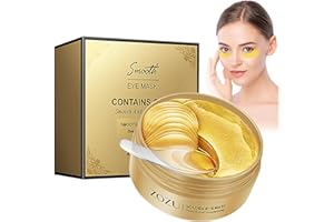 MHDUYEG 30 paires Patch Yeux collagène doré, Patch Yeux Anti Cernes, Patch Anti Cernes Patch Yeux Anti Poches, Patch Pour Les Yeux à Effet Hydratant et Anti-âge Réduit Yeux Gonflés, rides, Cernes(Or)