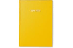 MORGAN'S DIRECT A5 Yellow Academic Diary 2024-2025 Week To View Mid Year Planner With Appointments