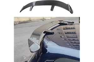 NEFLUM Car Rear Trunk Spoiler for Opel Vauxhall Corsa 5-Door/Corsa 3-Door F E D C B A 1988-2025, ABS Tailfin Tail Fin Tailgate Bumper Diffuser Spoiler Accessories,Carbon fibre look