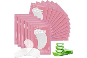 SBHEANGBA 100 Pairs Eyelash Extension Under Eye Gel Pads, Lint Free Eyelash Patches, Eyelash Pads, Under Eye Pads, 100% Natural Hydrogel Eye Patch Lash Gel Pad for Eyelash Extensions Supplies