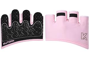 KUTOOK Guanti Palestra Uomo Guanti da Palestra Donna Antiscivolo Traspiranti Guanti da Fitness per Ginnastica Artistica Manubri Bodybuilding e Sollevamento Pesi Unisex