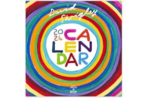Oficjalny kalendarz ścienny David Shrigley - 2024 - zabawne pomysły na prezenty świąteczne - świetny prezent urodzinowy - dla niego, jej przyjaciela - sprzedawany wyłącznie przez Brainbox Candy