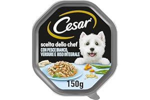 Cesar Scelta Dello Chef Pesce Bianco alla Griglia con Riso Integrale e Verdure, Pesce, Misto, 150 g (Confezione da 14)
