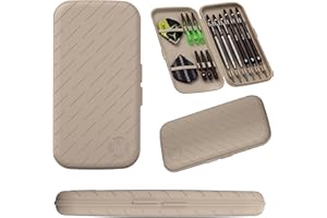 Harrows Slim Case | Najmniejsze i najlżejsze etui na 6 lotek na świecie Uchwyt na lotki I Etui na lotki mieści 3 i 6 lotek | Wytrzymała konstrukcja HydroCarbon I Mieści 24 lotki i akceso