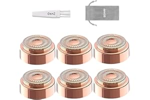 SEIHAI Facial Hair Removal Replacement Heads for Finishing Touch Flawless, Refill for Flawless Replacement Heads, with Storage Bag