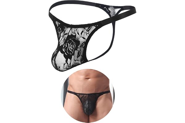 ohmydear Stringtanga herr T Back G-string | Stora storlekar, underkläder för män, mikrostringtrosor, låg midja, sexiga underkläder
