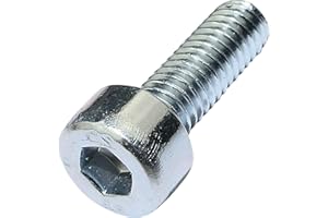 AERZETIX - Set di 100 pezzi - Bulloni M4x12 - con testa esagonale interna - Ø4x12mm - DIN 912 - classe 8.8 - acciaio zincato - fai da te - attrezzo di montaggio/ferramenta - C47617