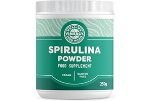 Vimergy Spirulina Powder, 83 Servings – Easy to Digest – Fast Absorbing Powder – Vegan Supplement – Formulated Without Anti-Caking Agents, fillers, Flavors, or Sugar– Non-GMO & Gluten-Free (250g)